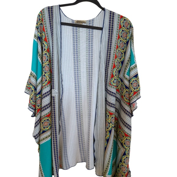 Democracy Multicolor Patterned Duster Sz. 1X - Picture 2 of 7